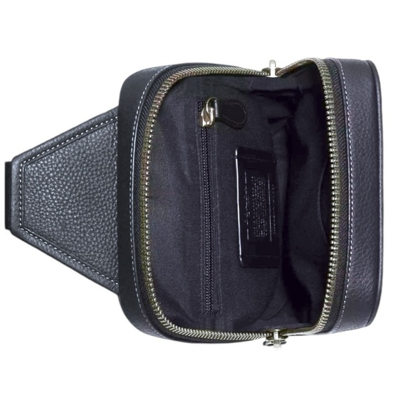 COACH SULLIVAN SHOULDER PACK  Dark Goth Signature Coated Canvas Leather … - Picture 5 of 16